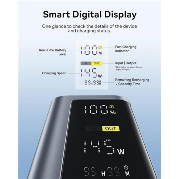 145W fast charging power bank 20800mAh portable laptop phone battery pack - Picture 5 of 7